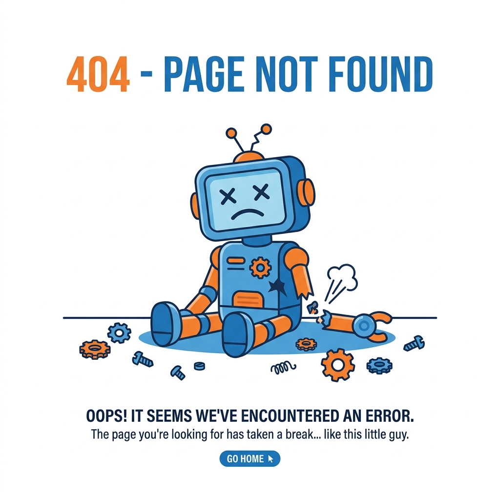 Broken Robot Illustration