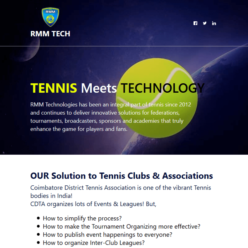 Tennis Meets Technology