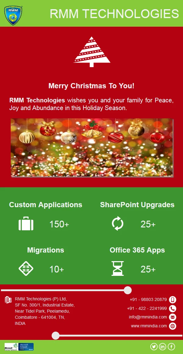 Mail Template Christmas