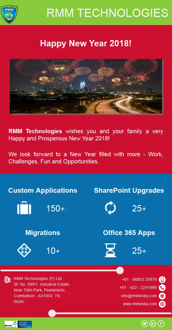 Mail Template New Year
