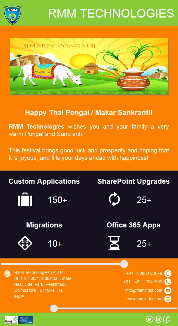 Mail Template Pongal